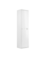 Olivia2 X 350mm 2 Door Wall Hung Tall Unit - White Gloss - small image