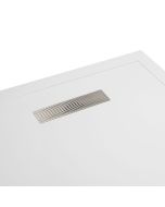 Brushed Steel Waste Cover for Linea Tray - Small Image