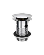 Push Down Bath Clicker Waste Slotted - Chrome small Image