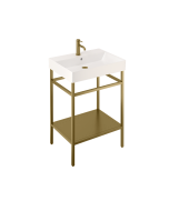 Frame Stand For 600 Basin - Brushed Brass Small Image