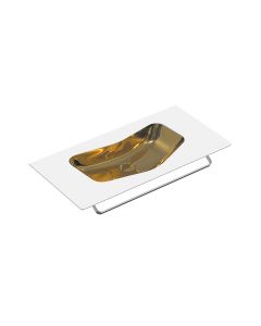 Catalano Edition 100 Basin Nth Gold & White 100X50 - Small Image