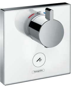 ShowerSelect Glass Thermostat HighFlow for concealed installation for 1 function and additional outlet