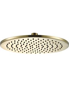 Vos Round Shower Head 250mm Brushed Brass - Small Image