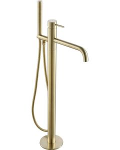 Vos Floor Standing Bsm With Kit S/Steel Brushed Brass - Small Image