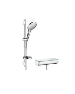 Raindance Select S Shower system for exposed installation 150 with Ecostat Select thermostat and shower bar 65 cm