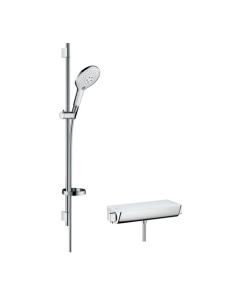 Raindance Select S Shower system for exposed installation 150 with Ecostat Select thermostat and shower bar 90 cm