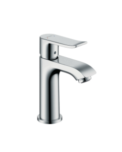 Metris Single lever basin mixer 100 for hand washbasins with pop-up waste set
