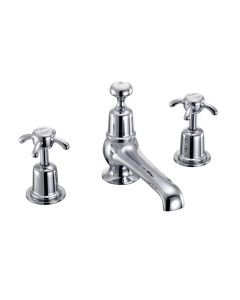 Burlington Qt Anglesey 3H Basin Mixer With Pop Up Waste Small Image