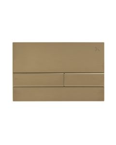 Arena Flush Plate Brushed Brass - Small Image