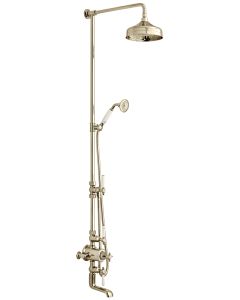 3 Outlet Exposed Shower Column with Bath Spout - Small Image
