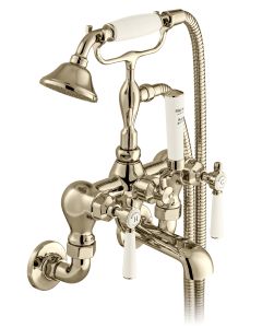 Wall Mounted Bath Shower Mixer with Shower Kit - Small Image