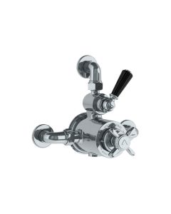 Lefroy Brooks Godolphin Black Lev Exp Thermo Valve With Top Return - Chrome - Small Image