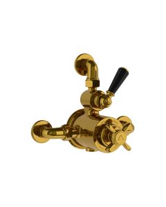 Lefroy Brooks Godolphin Black Lev Exp Therm Valve With Top Return Pol. Brass - Small Image