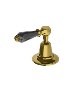 Lefroy Brooks La Chapelle D/M 2 Way Diverter With Black Crystal Levers Ant Gold - Small Image