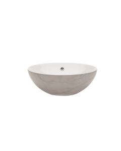 Castellon Marble/White Basin with overflow - Small Image