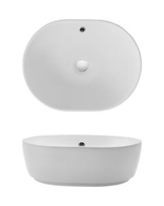 Pearl Countertop Basin 450 with Overflow - Small Image