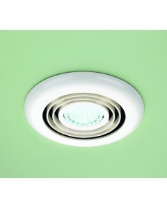 Cyclone Wet Room Inline Fan, White - Cool White LED - small image
