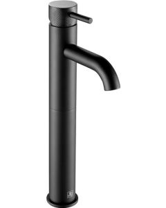 Vos Tall Single Lever Basin Mixer Matt Black With Designer Handle - Small Image