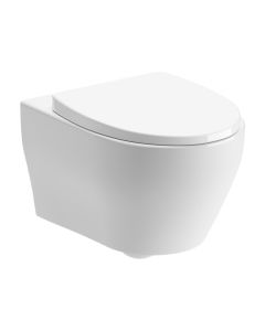 Luxo Rimless Wall Hung WC & Soft Close Seat - small image