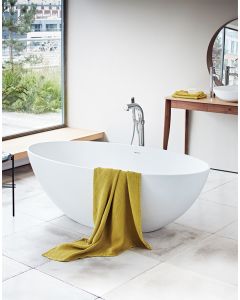 Ellipse - 1760mm stone freestanding bath - 1760 x 820 x 540mm - Small Image