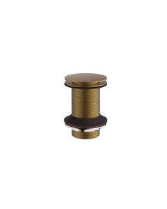 Unslotted Basin Waste Brushed Brass  Small Image