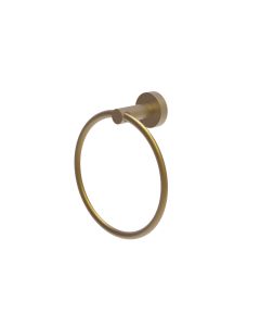 Hoxton Towel Ring Brushed Brass Small Image
