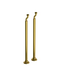 Lefroy Brooks Classic Bath Standpipes - Antique Gold - Small Image