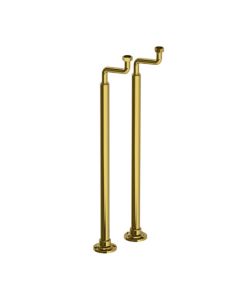 Lefroy Brooks Classic Extended Bath Standpipes - Antique Gold - Small Image