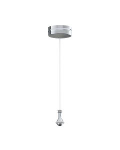 Lefroy Brooks Classic One Way Pull Switch With Pendant - Chrome - Small Image