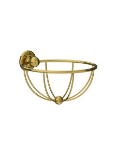 Lefroy Brooks Classic W/M Circular Sponge Basket - Antique Gold - Small Image