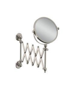 Lefroy Brooks Classic Edwardian Extendable Shaving Mirror - Nickel - Small Image