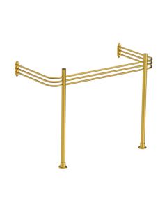 Lefroy Brooks Belle Aire Tubular Console Basin Stand For Lb7833 - Antique Gold - Small Image