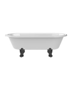 Lefroy Brooks Ashcombe 1937X 927Mm Double Ended Bath With Overflow - Matt White - Small Image
