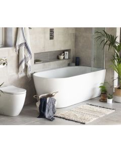 Ebb - 1660mm RHD shower bath - 1660 x 580 x 800mm - Small Image