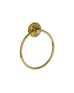 Lefroy Brooks Belle Aire Towel Ring - Antique Gold - Small Image