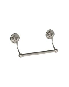 Lefroy Brooks Belle Aire 254Mm Towel Rail - Nickel - Small Image