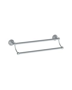 Lefroy Brooks Belle Aire 508Mm Double Towel Rail - Chrome - Small Image