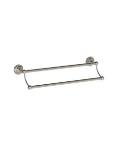 Lefroy Brooks Belle Aire 508Mm Double Towel Rail - Nickel - Small Image