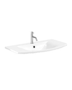 Svelte 800 basin with Oveflow White 1TH - Small Image