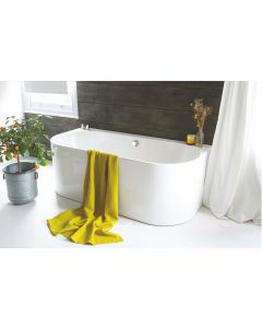 Strait - 1660mm Back to wall bath - 1660 x 580 x 790mm - Small Image