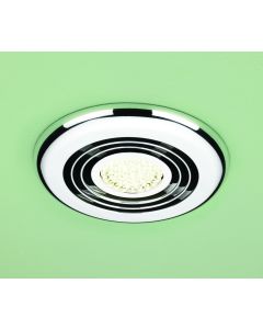 Turbo Inline Fan, Chrome – Warm White LED - small image