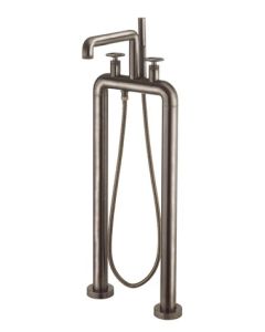 Union Free Standing Bath Shower Mixer Brushed Chrome