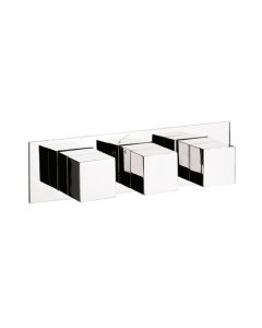 Water Square 3 Handle Trimset Chrome - must be paired with WLBP2001RC+