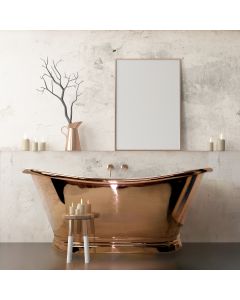 Copper Boat Bath 1700 - Copper Inner/Copper Outer small Image