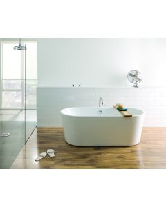 Viado Bath 1780x800mm - White Inc. Chrome Waste