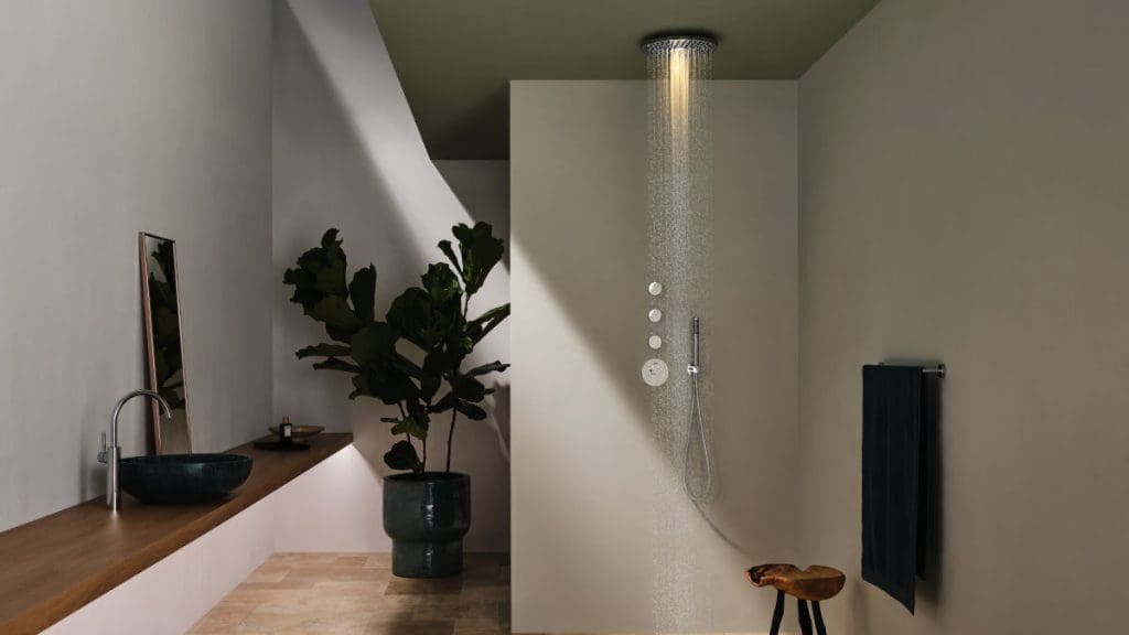 Dornbracht Rain Showers Wet Room | UK Bathroom Warehouse, Oxford